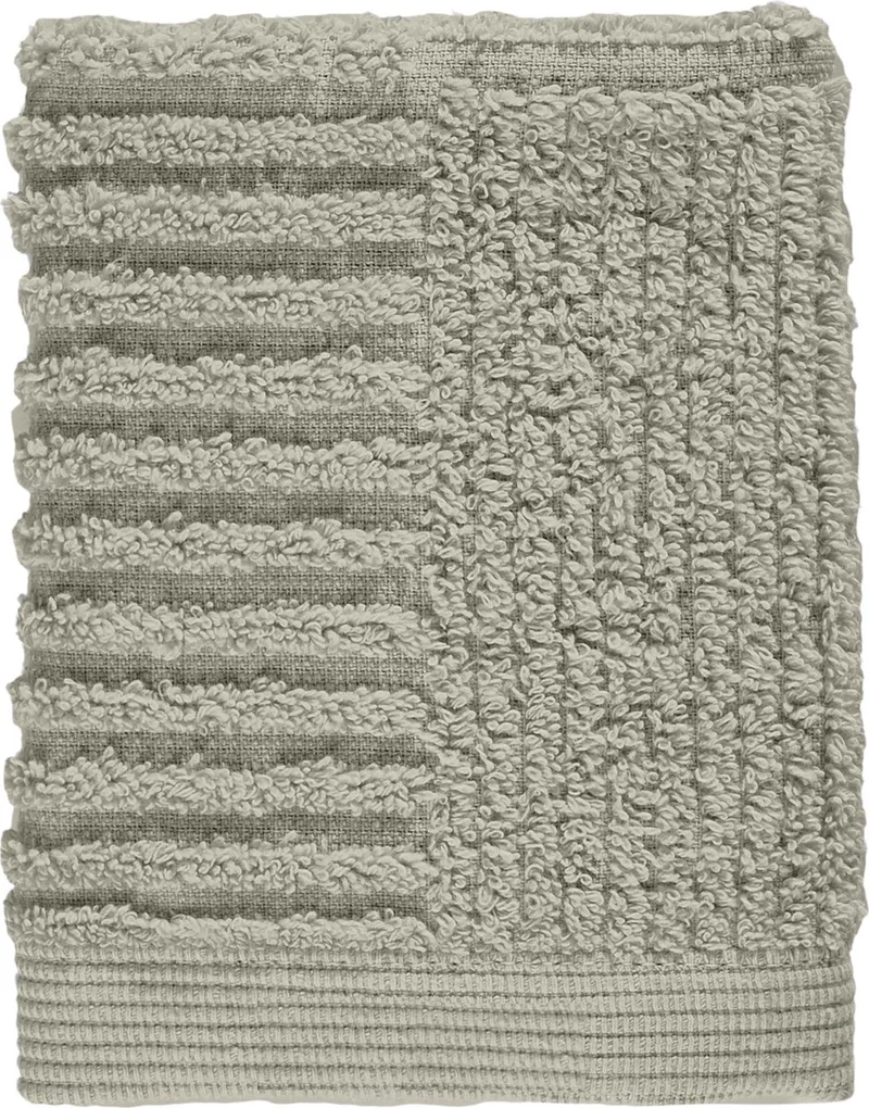 Classic Washandjes - 30 x 30 - Gezichtsdoekjes Hotelkwaliteit - Hoge Absorptie - 100% katoen - 600 g/m2 - Eucalyptus van Zone Denmark in Eucalyptus Green – productfoto