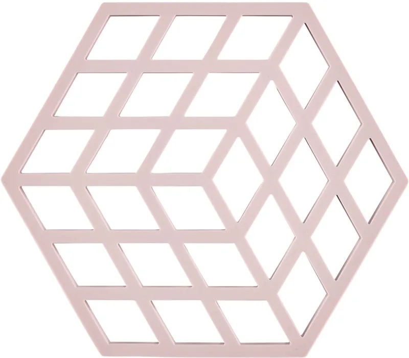 Cube Onderzetter 16 x 14 x 0,9 cm Roze de Zone Denmark en Rose – photo du produit