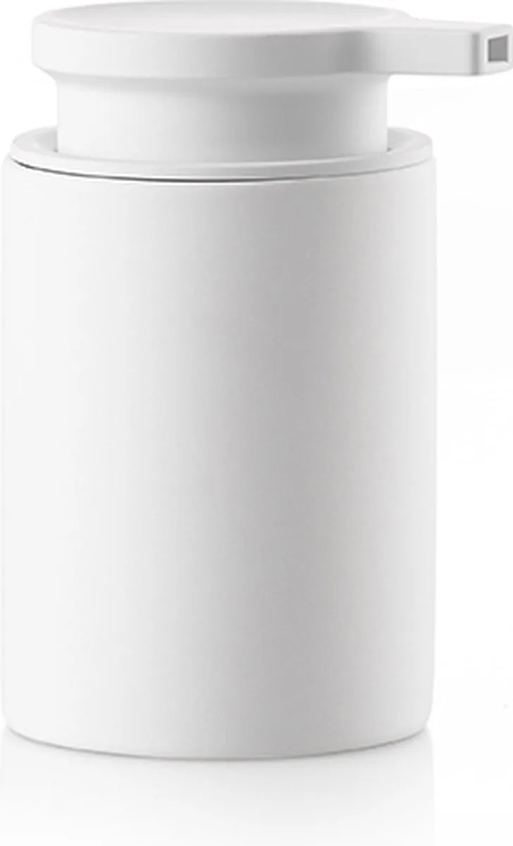 Karma Zeepdispenser - Zeeppompje Vrijstaand - Zeeppomp voor Badkamer, Keuken & Toilet - Toilet & Badkamer Accessoires - 250 ml - 16 x 7,6 cm - Wit von Zone Denmark in White – Produktfoto