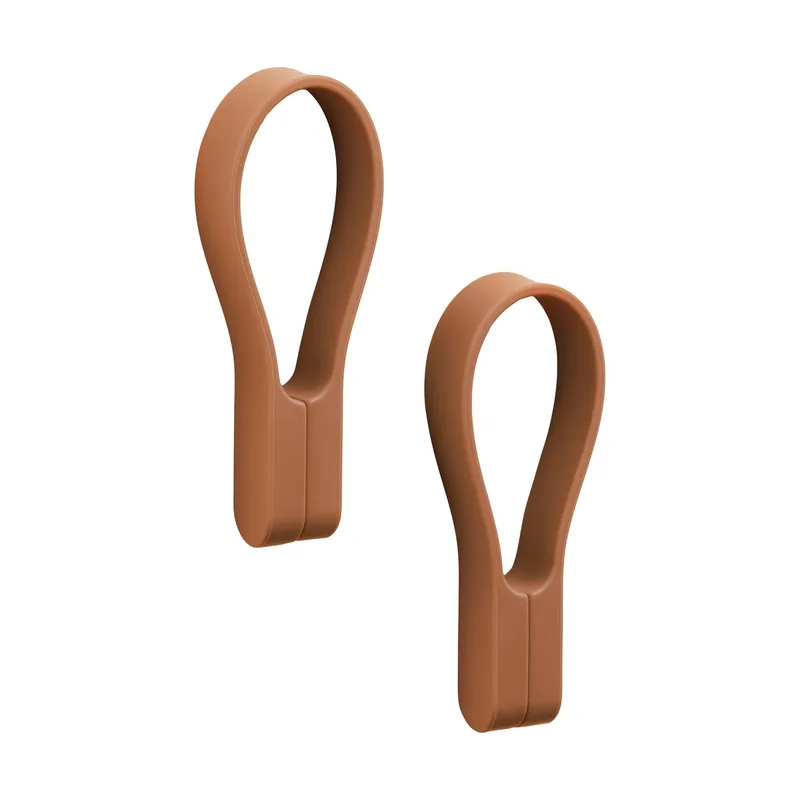 Loop Handtuchhalter Magnet 2er-Pack Terracotta von Zone Denmark – Produktfoto