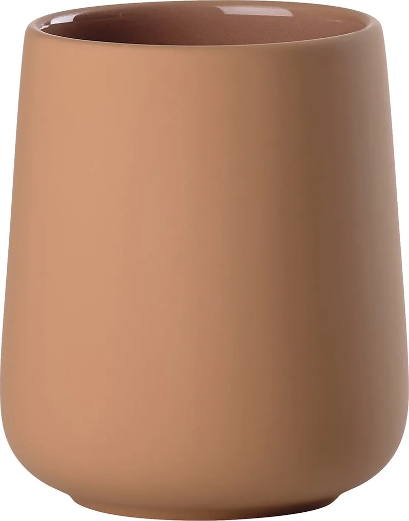 Nova One Tandenborstelbeker - Beker voor Tandenborstels - Tandenborstelhouder - Toilet & Badkamer Accessoires - 10 x 8 cm de Zone Denmark en Mandarine – photo du produit