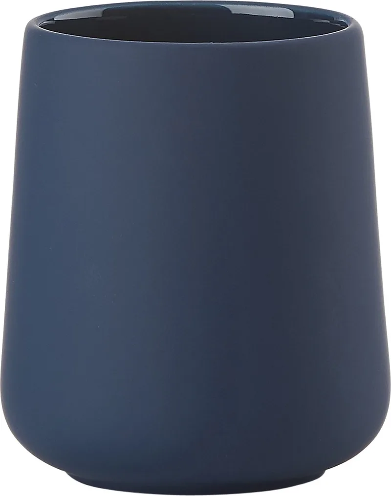 Nova One Tandenborstelbeker - Beker voor Tandenborstels - Tandenborstelhouder - Toilet & Badkamer Accessoires - 10 x 8 cm - (blauw) de Zone Denmark en Royal Blue – photo du produit
