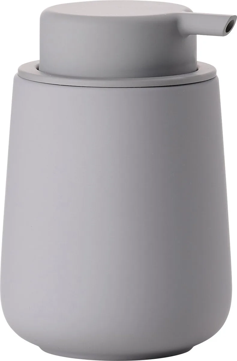 Nova One Zeepdispenser - Zeeppompje Vrijstaand - Zeeppomp voor Badkamer, Keuken & Toilet - Toilet & Badkamer Accessoires - 250 ml - 11,5 x 8 cm - (blauw) von Zone Denmark in Gull Grey – Produktfoto