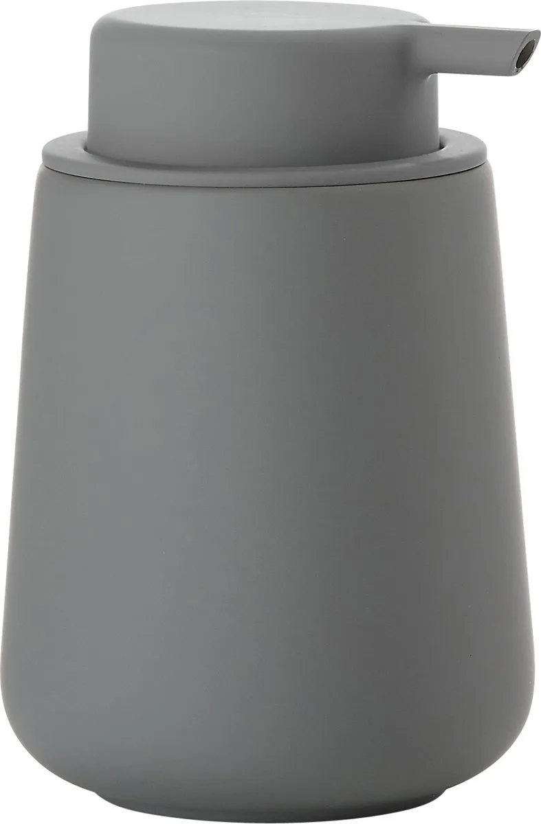 Nova One Zeepdispenser - Zeeppompje Vrijstaand - Zeeppomp voor Badkamer, Keuken & Toilet - Toilet & Badkamer Accessoires - 250 ml - 11,5 x 8 cm - Grijs von Zone Denmark in Grey – Produktfoto