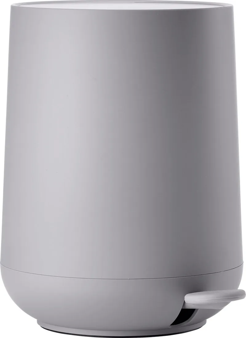 Nova Pedaalemmer - Prullenbak Badkamer Softclose - Afvalemmer Klein - Toilet & Badkamer Accessoires - Kunststof - 3 liter - 23,5 x 20,5 cm - Gulliter Grey (grijs) van Zone Denmark in Gull Grey – productfoto