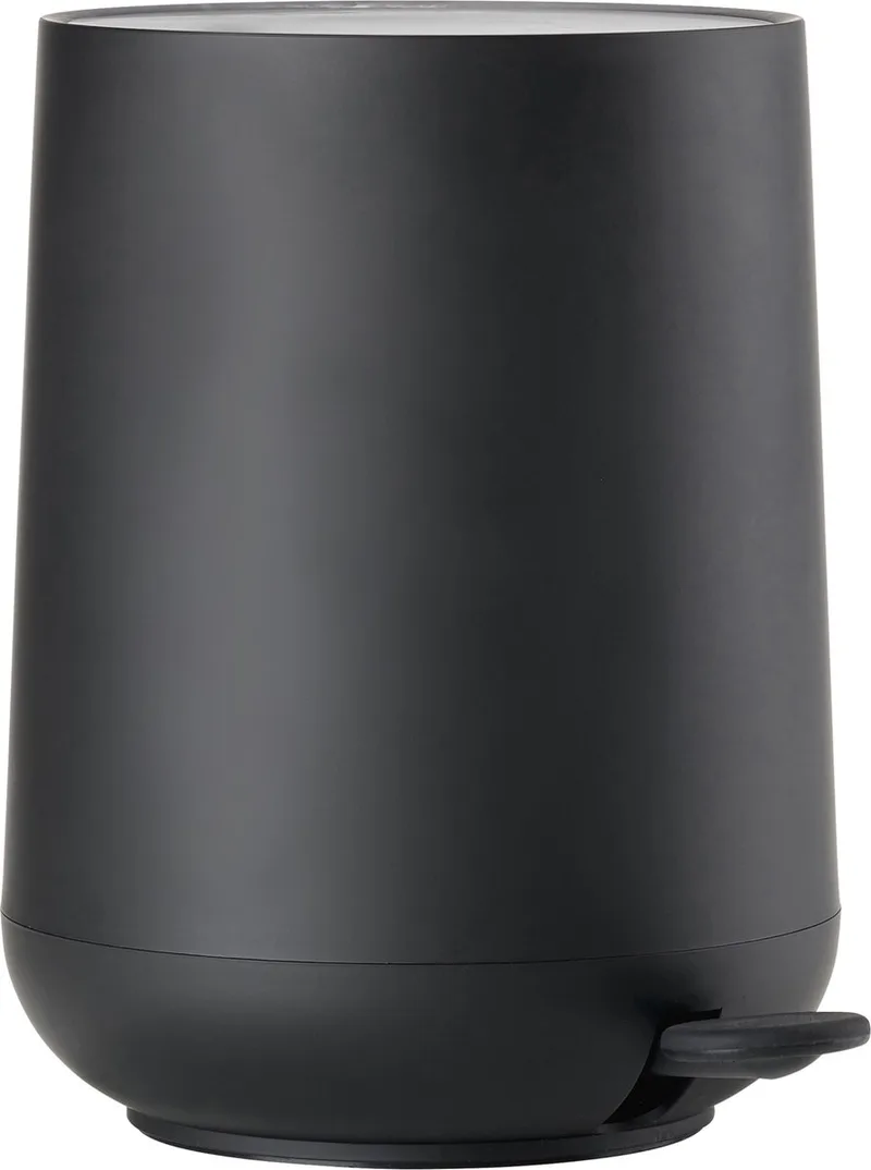 Nova Pedaalemmer - Prullenbak Badkamer Softclose - Afvalemmer Klein - Toilet & Badkamer Accessoires - Kunststof - 3 liter - 23,5 x 20,5 cm - Zwart by Zone Denmark in Black – product photo