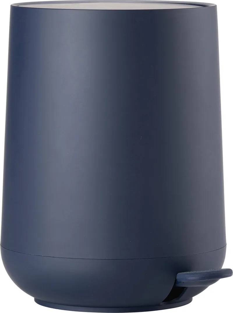 Nova Pedaalemmer - Prullenbak Badkamer Softclose - Afvalemmer Klein - Toilet & Badkamer Accessoires - Kunststof - 5 liter - 29 x 23 cm - Royaliter Blue (blauw) van Zone Denmark in Royal Blue – productfoto