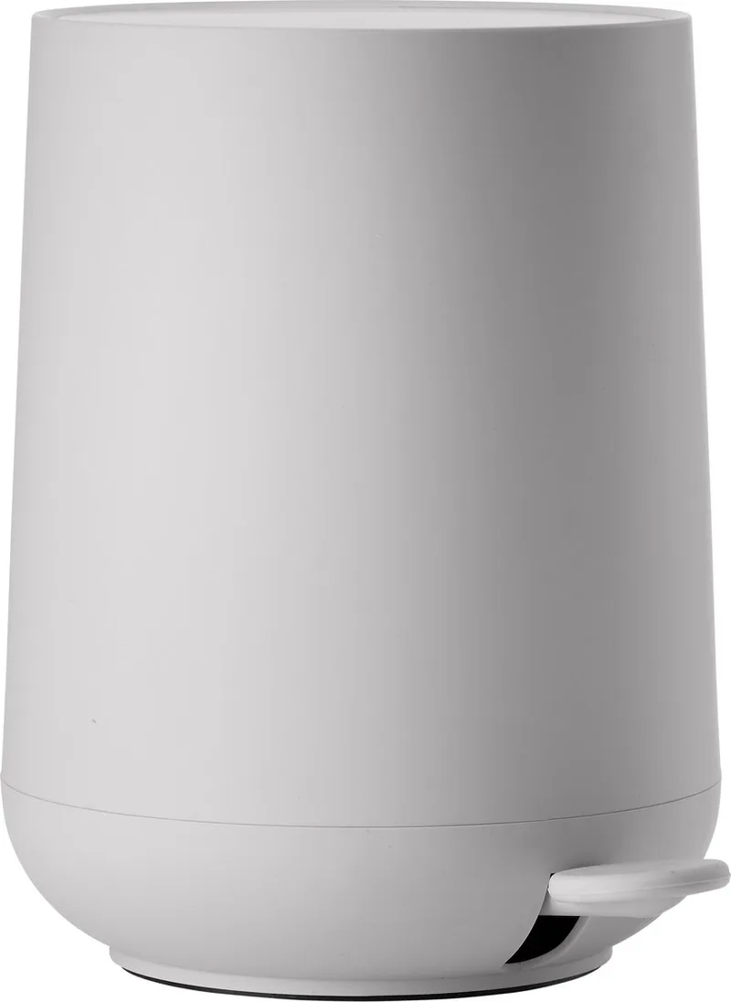 Nova Pedaalemmer - Prullenbak Badkamer Softclose - Afvalemmer Klein - Toilet & Badkamer Accessoires - Kunststof - 5 liter - 29 x 23 cm fra Zone Denmark i Soft Grey – produktbillede