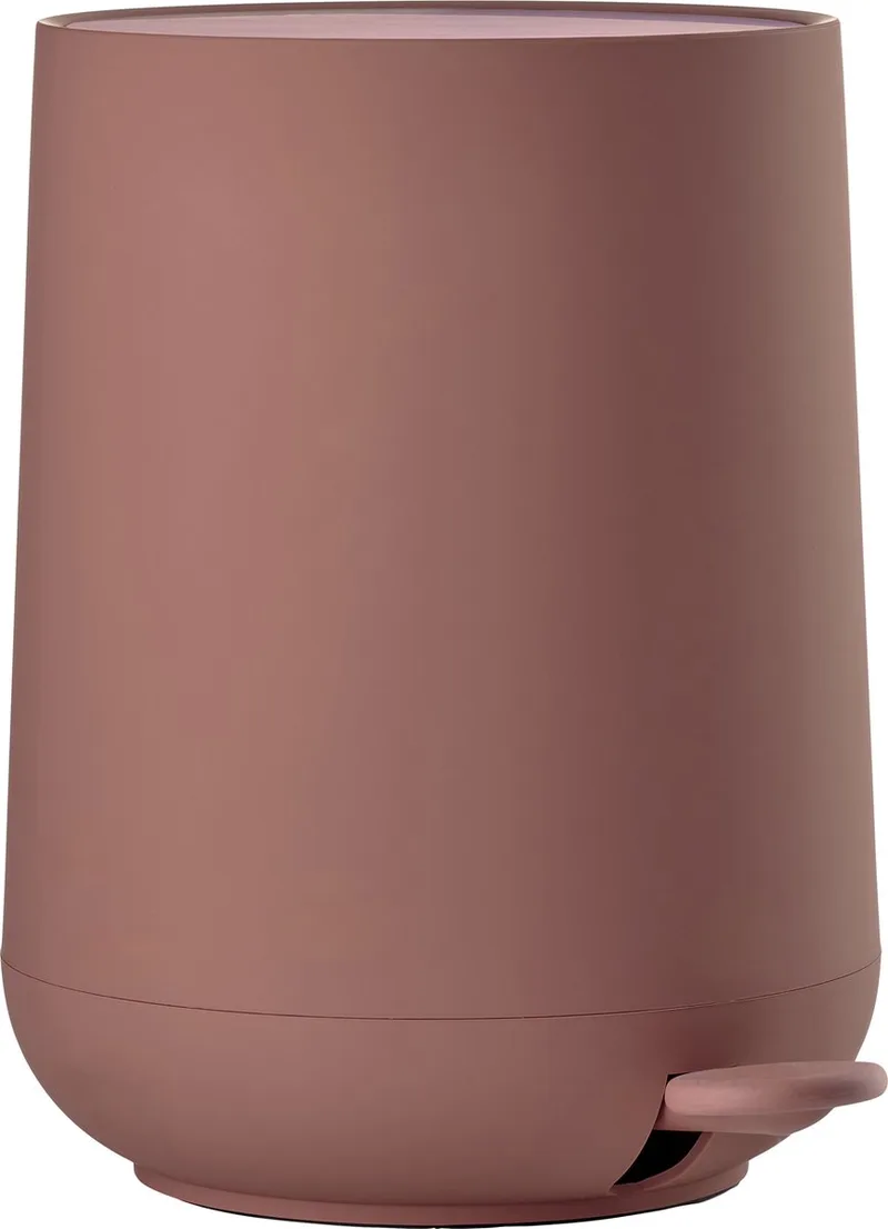 Nova Pedaalemmer - Prullenbak Badkamer Softclose - Afvalemmer Klein - Toilet & Badkamer Accessoires - Kunststof - 5 liter - 29 x 23 cm fra Zone Denmark i Peach Red – produktbillede