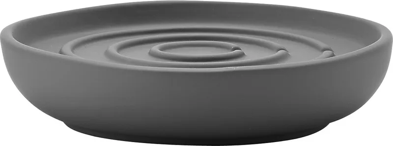 Nova Zeepbakje - Porseleinen Zeepschaaltje - Toilet & Badkamer Accessoires - Ø 11 cm - Grijs by Zone Denmark in Grey – product photo