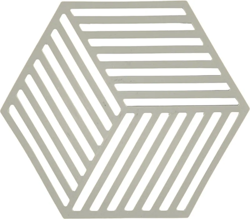 Pannenonderzetter Hexagon – Onderzetters Pannen – Hittebestendig tot 250°C – Vaatwasserbestendig – Siliconen – 16 x 14 x 0,9 cm van Zone Denmark in Mud – productfoto
