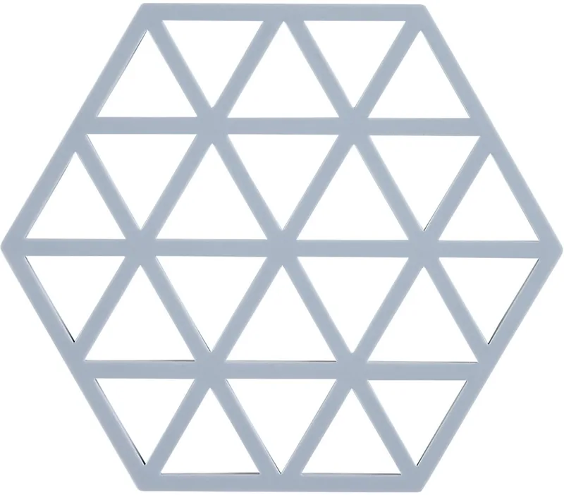 Pannenonderzetter Triangles – Onderzetters Pannen – Hittebestendig tot 250°C – Vaatwasserbestendig – Siliconen – 16 × 14 × 0,9 cm by Zone Denmark in Sky – product photo