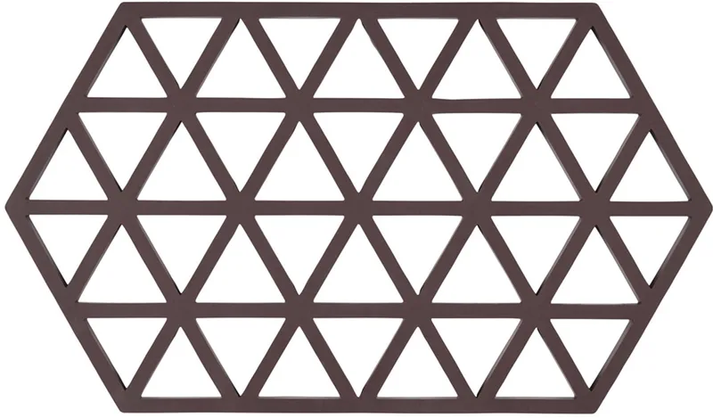 Pannenonderzetter Triangles – Onderzetters Pannen – Hittebestendig tot 250°C – Vaatwasserbestendig – Siliconen – 24 × 14 × 0,9 cm by Zone Denmark in Kalamata – product photo