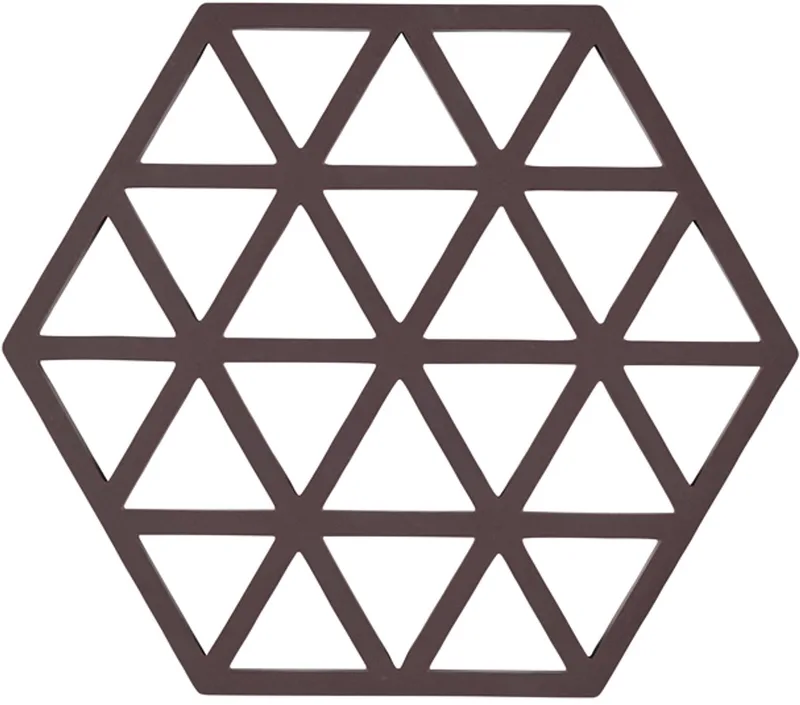 Pannenonderzetter Triangles – Onderzetters Pannen – Hittebestendig tot 250°C – Vaatwasserbestendig – Siliconen – 16 × 14 × 0,9 cm fra Zone Denmark i Kalamata – produktbillede