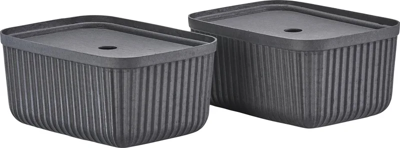 Pulp Opbergdoos 32 x 23 x 15 cm 2 stuks de Zone Denmark en Black – photo du produit