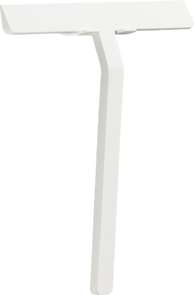Rim Schraper met houder 23 x 22 cm douchewisser - badkamer - trekker douche - siliconen materiaal - badkamer accessoires - douchecabine von Zone Denmark in White – Produktfoto