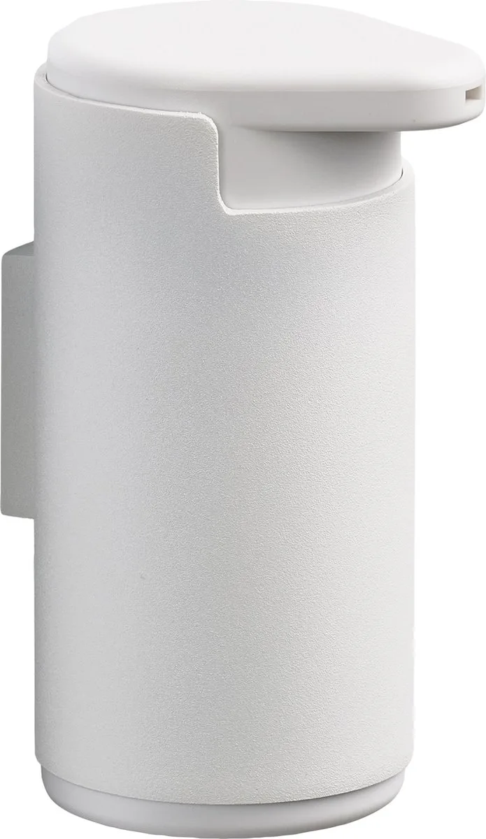 Rim Zeepdispenser wandmontage - Zeeppompje - Zeeppomp voor Badkamer, Keuken & Toilet - Toilet & Badkamer Accessoires - 200 ml - 14,4 x 9 cm - Wit by Zone Denmark in White – product photo