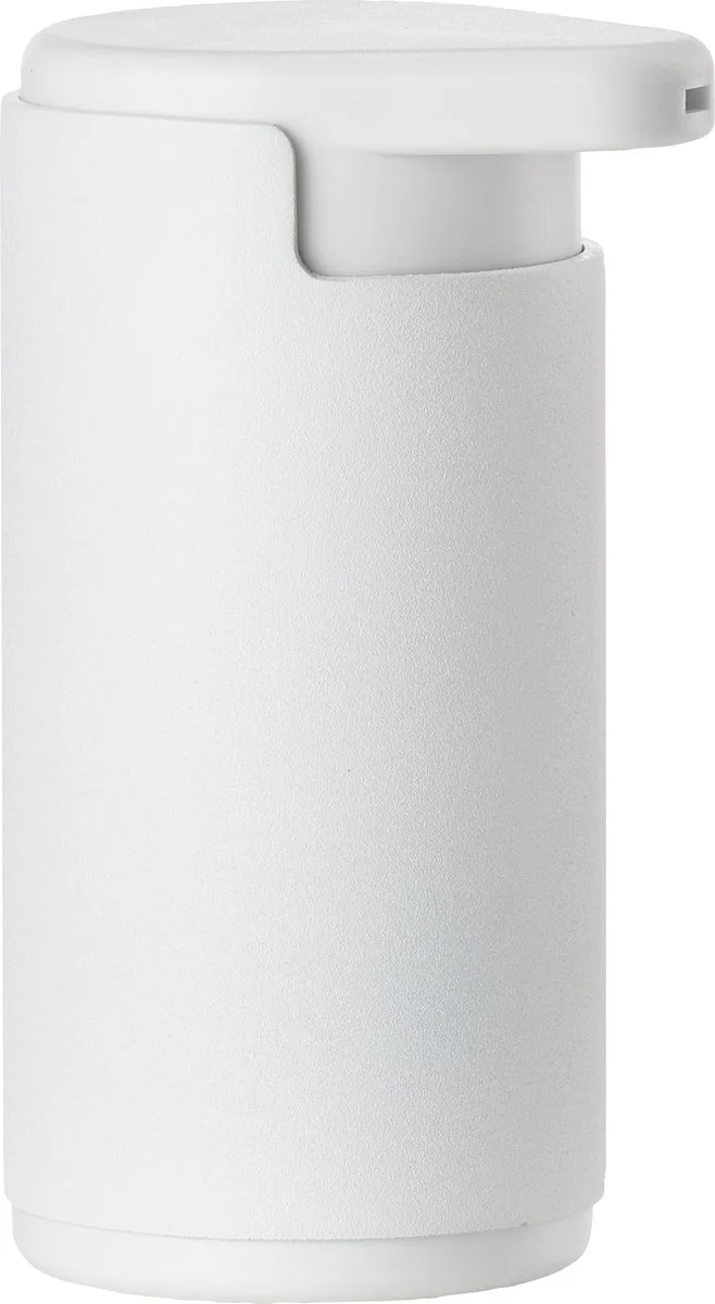 Rim Zeepdispenser - Zeeppompje Vrijstaand - Zeeppomp voor Badkamer, Keuken & Toilet - Toilet & Badkamer Accessoires - 200 ml - 14,4 x 8,7 cm - Wit von Zone Denmark in White – Produktfoto