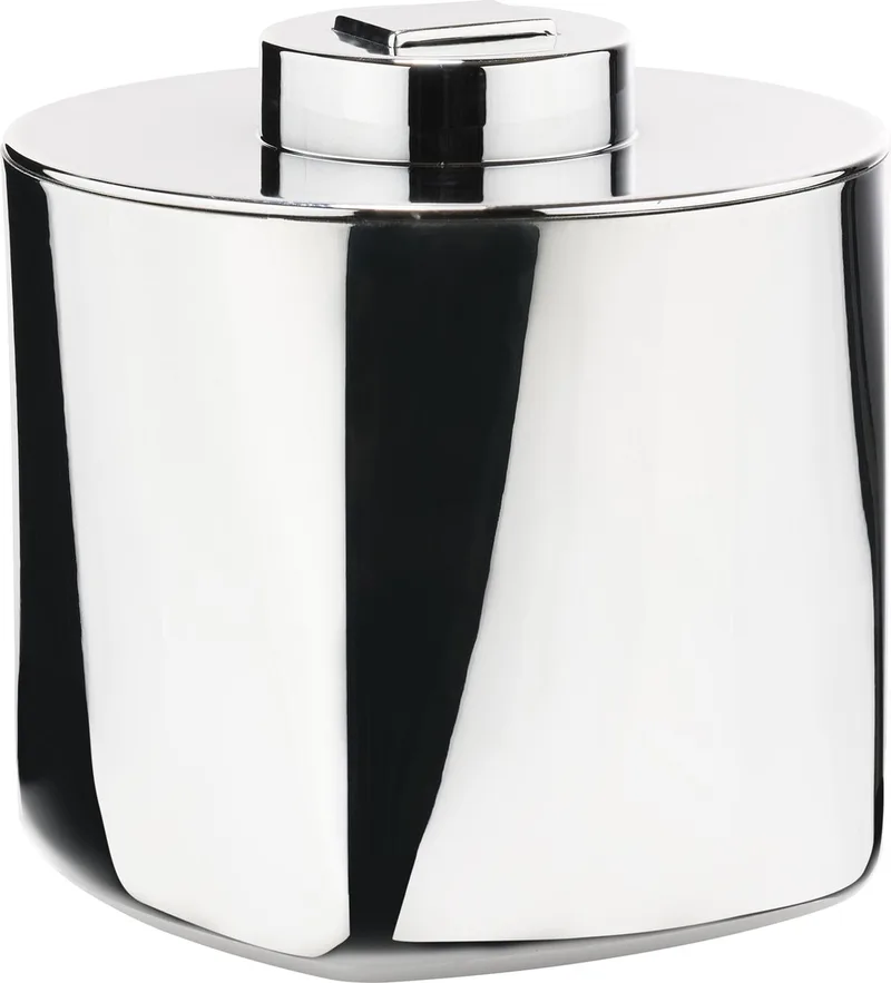 Rocks ijsemmer met tang Dia. 13 x 12 cm gepolijst staal van Zone Denmark in Polished Steel – productfoto