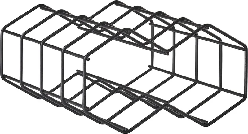 Rocks Wijnrek draad 22,8 x 19,5 x 11,4 cm by Zone Denmark in Black – product photo