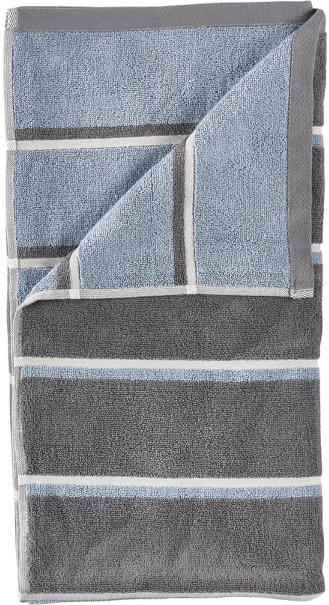 Sauna Badhanddoek 140 x 70 cm by Zone Denmark in Grey/Blue Fog/Soft Grey – product photo