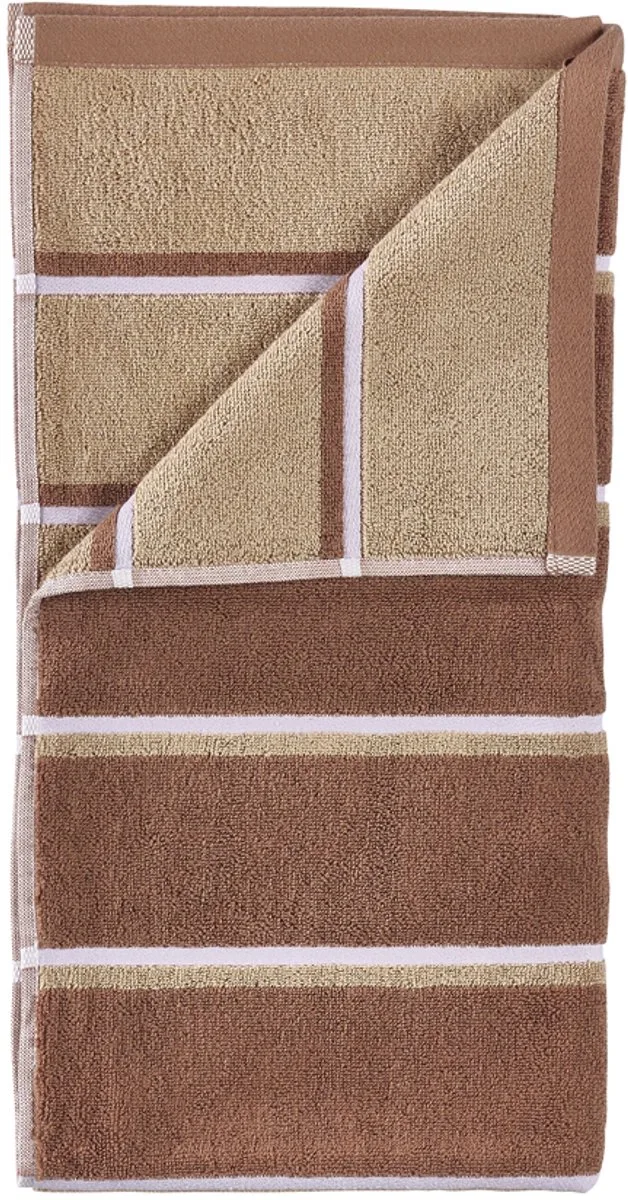 Sauna Badhanddoek 140 x 70 cm by Zone Denmark in Terracotta/Camel/Lupine – product photo