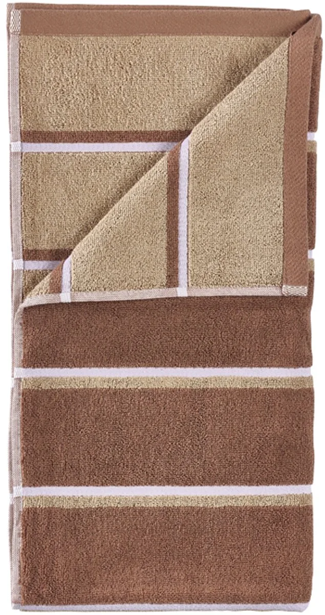 Sauna Handdoek 100 x 50 cm by Zone Denmark in Terracotta/Camel/Lupine – product photo