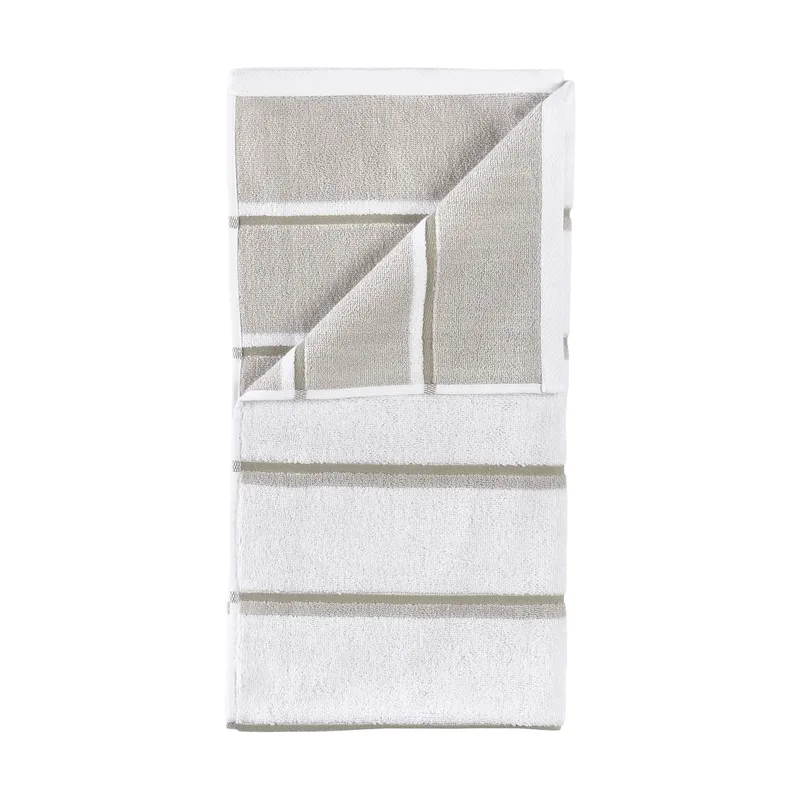 Sauna Handtuch White-soft grey-eucalyptus, 50x100 cm de Zone Denmark – photo du produit
