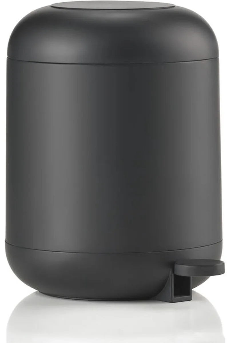 Sensu Pedaalemmer - Prullenbak Badkamer - Afvalemmer Klein - Toilet & Badkamer Accessoires - Kunststof - 4 liter - 26,5 x 19 cm - Zwart by Zone Denmark in Black – product photo