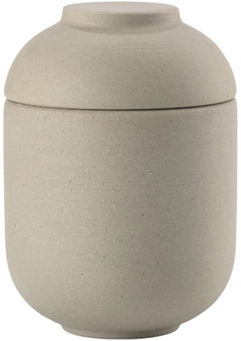 Sensu Pot met deksel Dia 6,5 x 9 cm von Zone Denmark in Taupe – Produktfoto