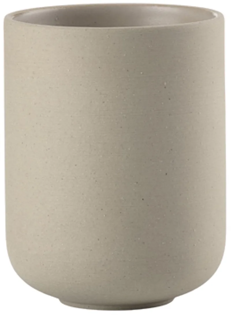 Sensu Tandenborstelbeker Dia 7,4 x 9,5 cm by Zone Denmark in Taupe – product photo