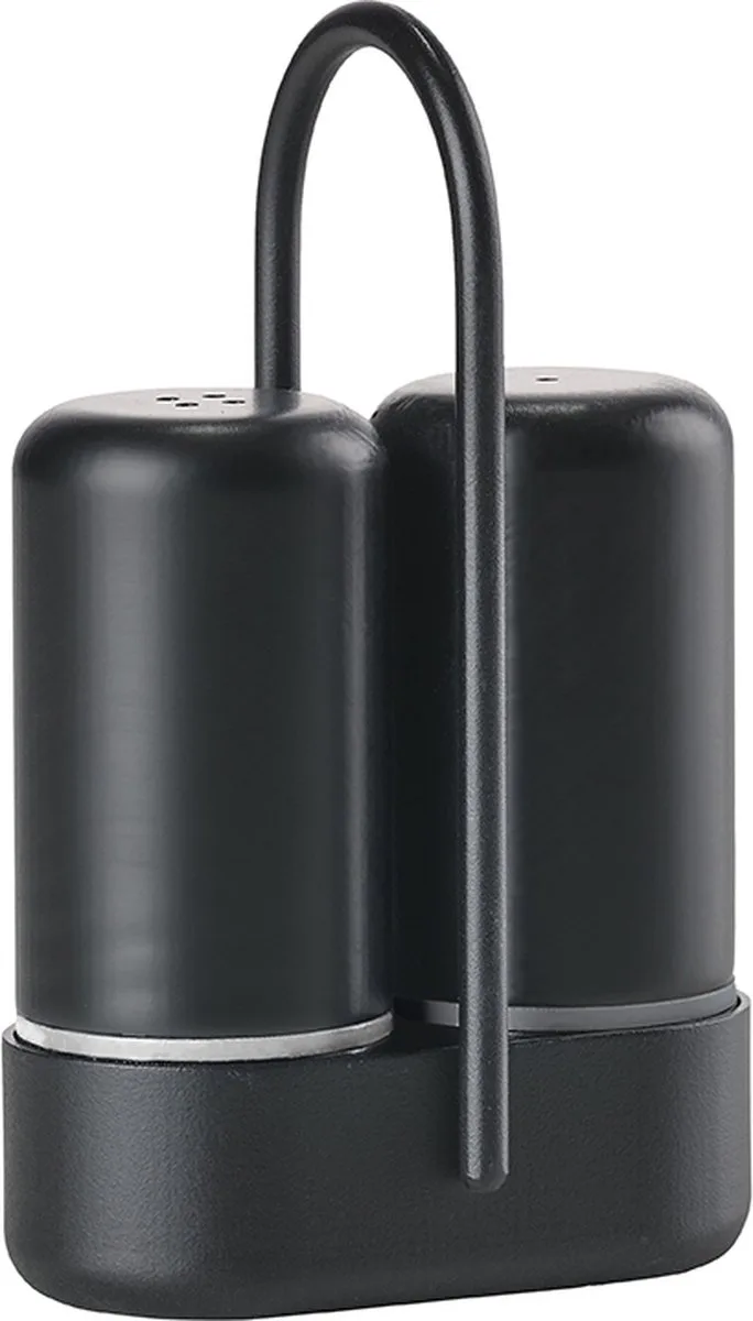 Singles Peper en zoutstel 6,5 x 3,3 x 8,9 cm by Zone Denmark in Black – product photo