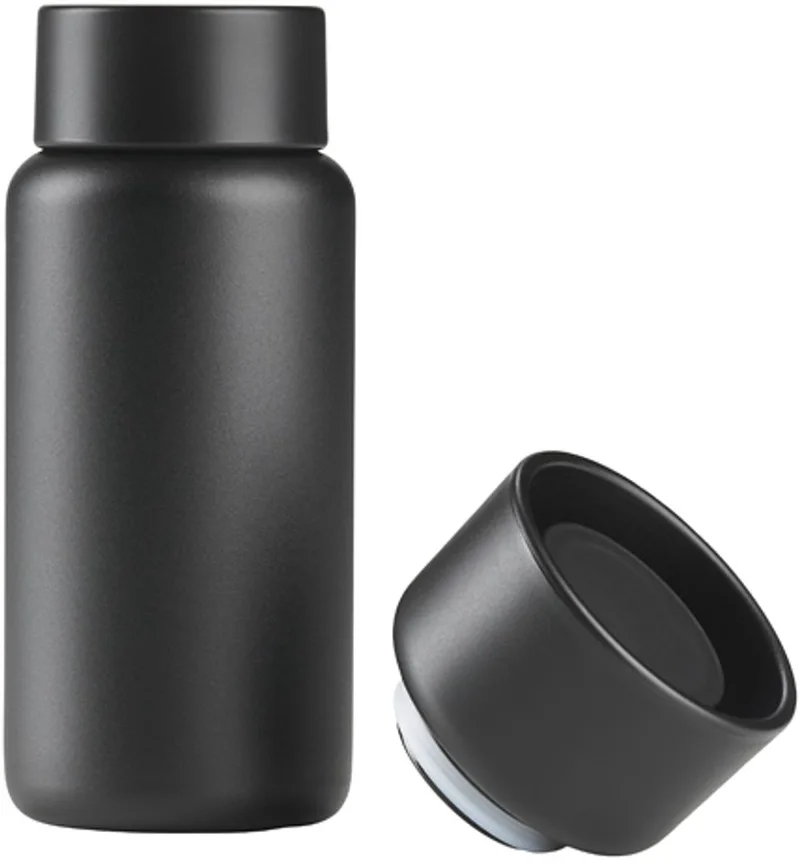 Singles Thermobeker met twee deksels Dia 7,5 x 19 cm 400 ml by Zone Denmark in Black – product photo