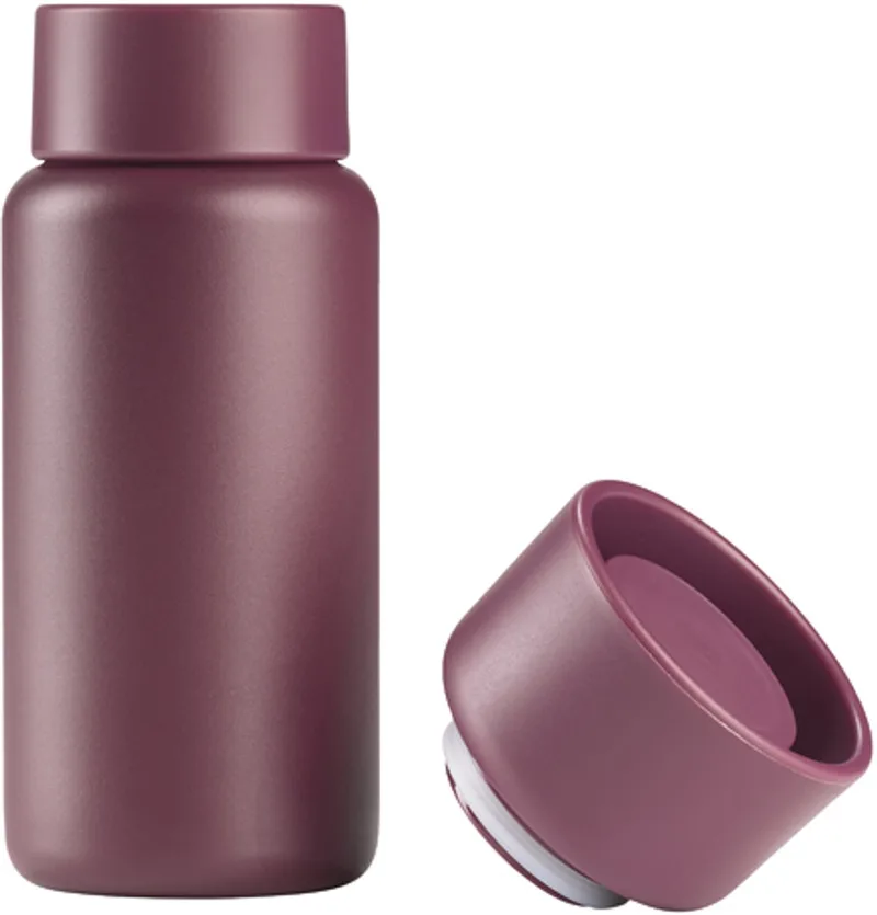 Singles Thermobeker met twee deksels Dia 7,5 x 19 cm 400 ml by Zone Denmark in Mulberry – product photo