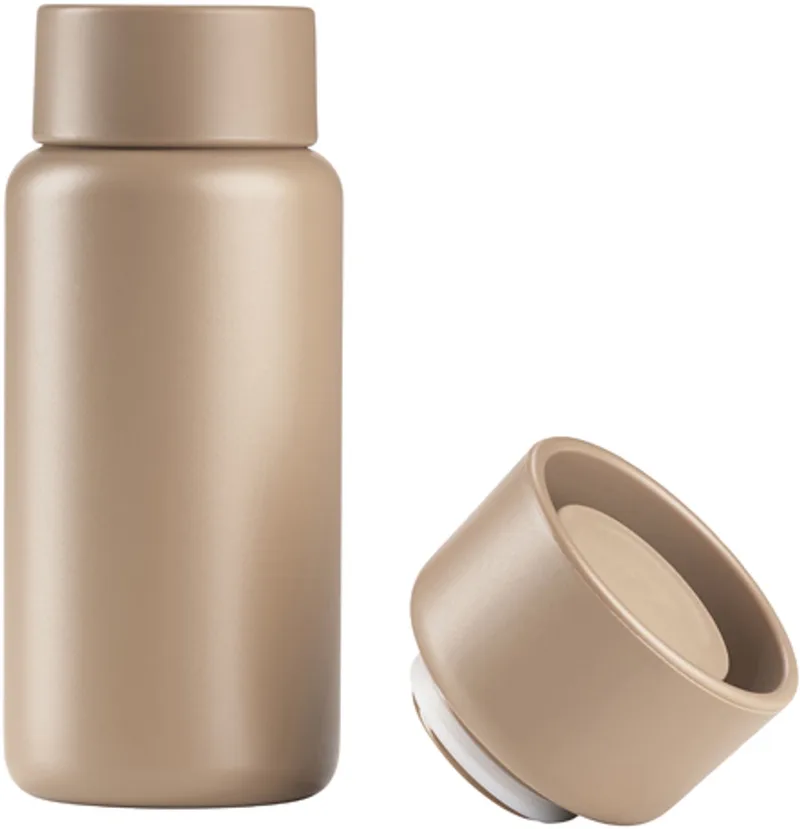 Singles Thermobeker met twee deksels Dia 7,5 x 19 cm 400 ml by Zone Denmark in Camel – product photo