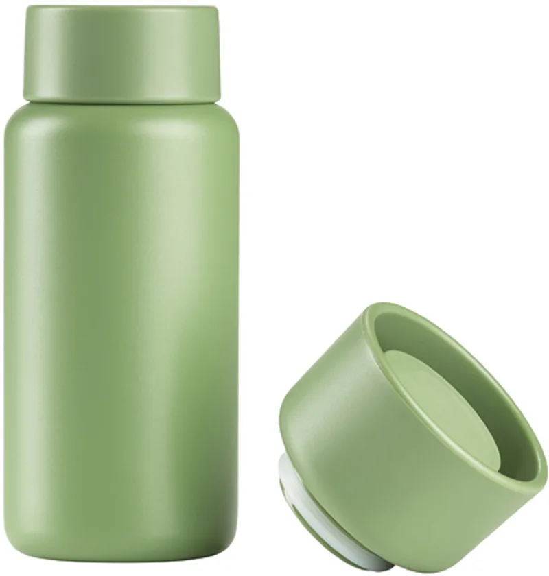 Singles Thermobeker met twee deksels Dia 7,5 x 19 cm 400 ml van Zone Denmark in Apple – productfoto