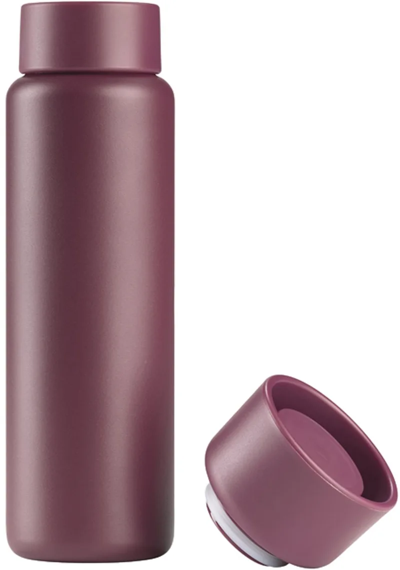 Singles Thermobeker met twee deksels Dia 7,5 x 25,6 cm 650 ml by Zone Denmark in Mulberry – product photo