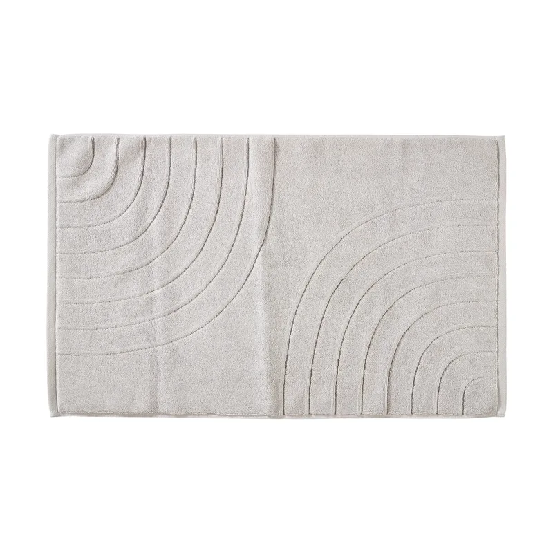 Time Badezimmermatte 50x80 cm Weiches Grau från Zone Denmark – produktbild