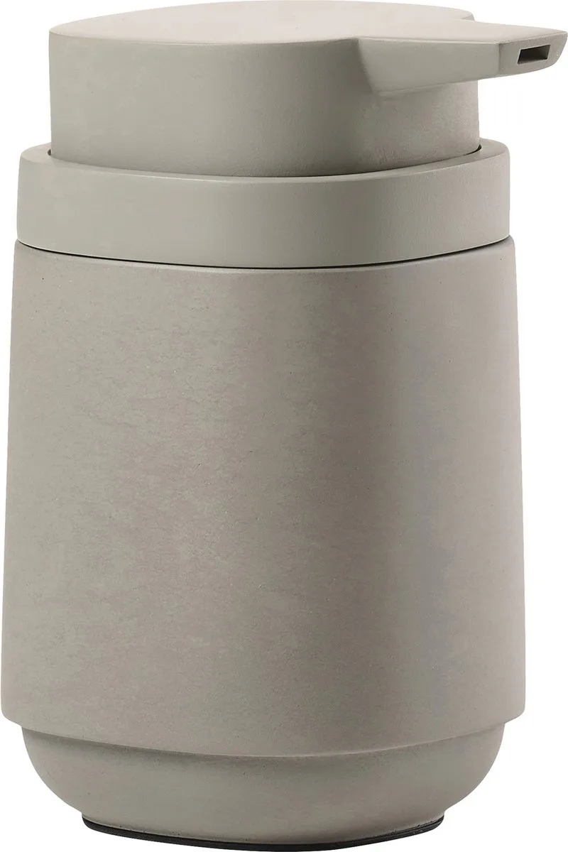 Time Zeepdispenser - Zeeppompje Vrijstaand - Zeeppomp voor Badkamer, Keuken & Toilet - Toilet & Badkamer Accessoires - 220 ml - 13 x 8 cm van Zone Denmark in Concrete – productfoto