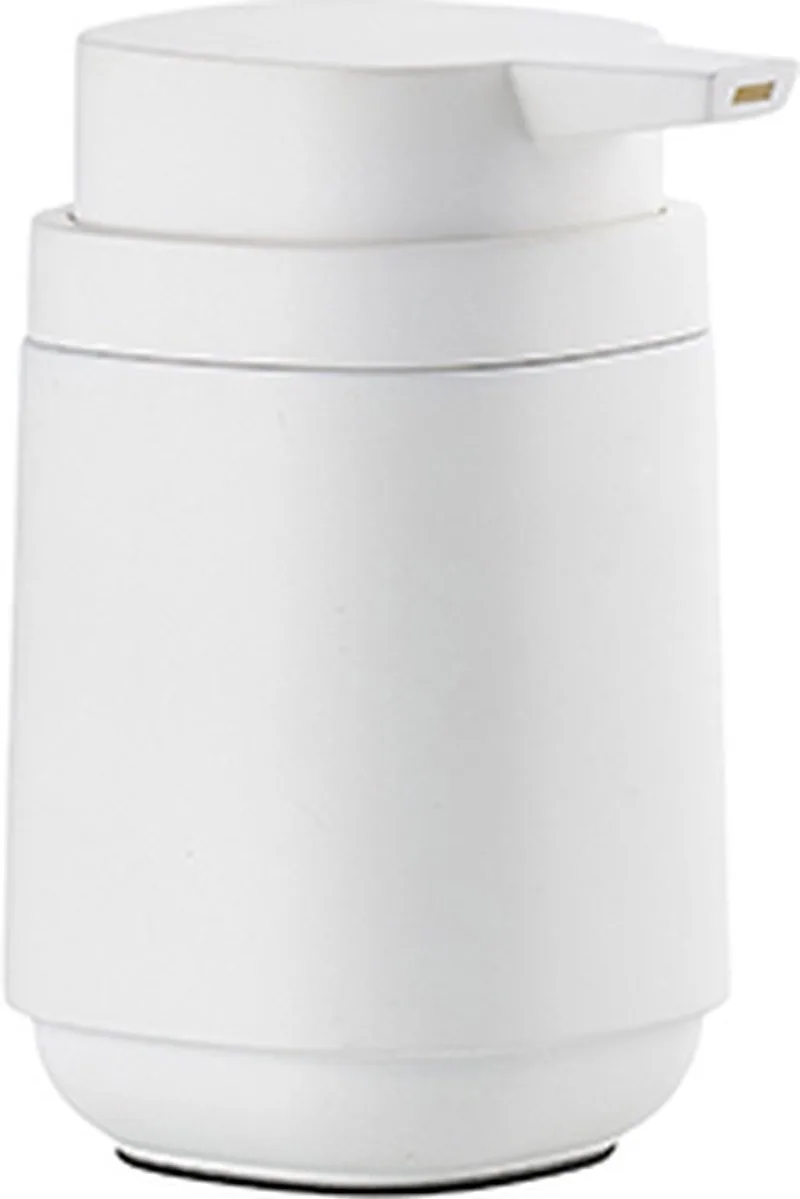 Time Zeepdispenser - Zeeppompje Vrijstaand - Zeeppomp voor Badkamer, Keuken & Toilet - Toilet & Badkamer Accessoires - 220 ml - 13 x 8 cm - Wit by Zone Denmark in White – product photo