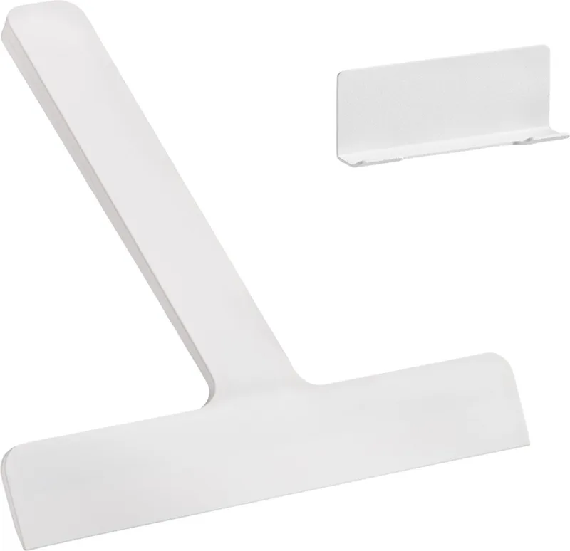 Ume Douchewisser – Wisser douche met Houder – Zelfklevende Ophanghaak – Trekker douche Silicone – Badkamer Accessoire – Anti-roest Design – Wit – 24×22×2,2 cm van Zone Denmark in White – productfoto