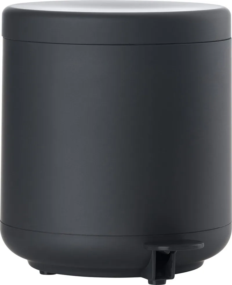 Ume Pedaalemmer - Prullenbak Badkamer Softclose - Afvalemmer Klein - Toilet & Badkamer Accessoires - Kunststof - 4 liter - 22 x 19,5 cm van Zone Denmark in Black – productfoto