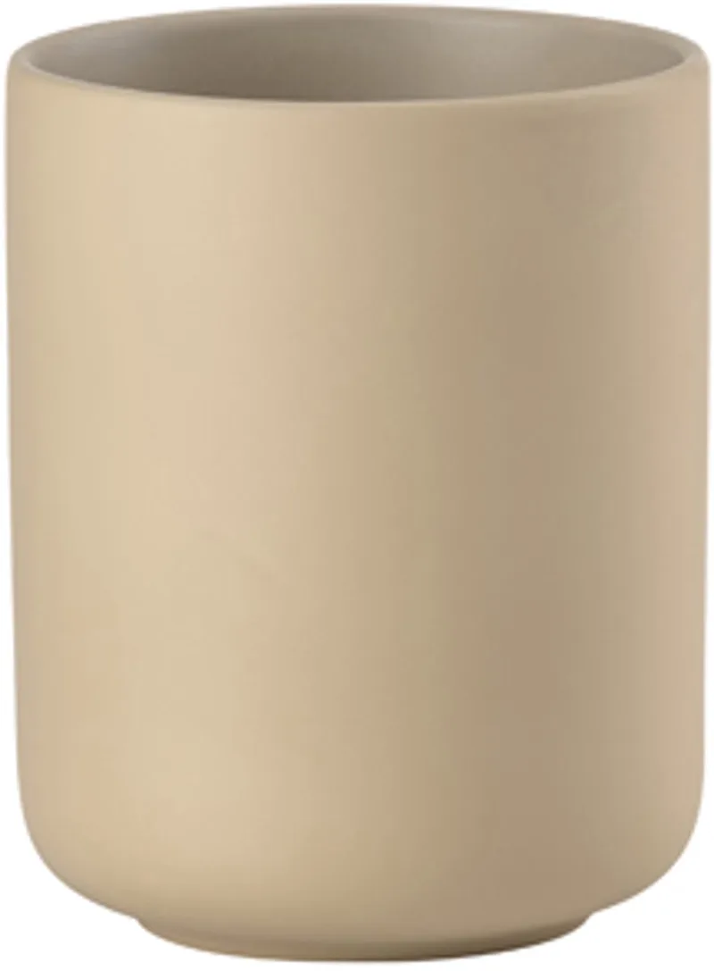 Ume Tandenborstelbeker Dia 8,3 x 10,3 cm by Zone Denmark in Camel – product photo