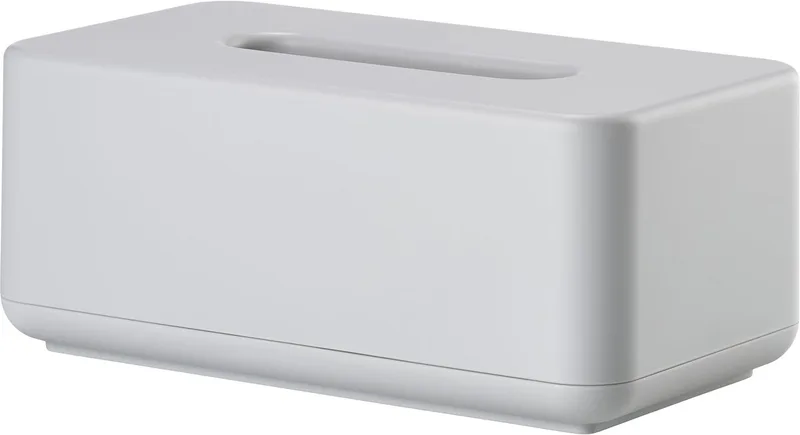 Ume Tissuebox – Tissue Houder – Tissuedoos – Opbergdoos voor Tissues – Woonkamer en Badkamer Accessoires – Scandinavisch Design – Zachtgrijs – 13 × 13 × 15,1 cm by Zone Denmark in Soft Grey – product photo
