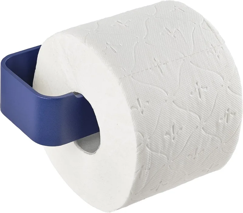 Ume Toiletrolhouder - WC Rolhouder - WC Papier Houder - Wandmontage - Toilet & Badkamer Accessoires - 16,4 x 7,6 x 4 - (blauw) by Zone Denmark in Indigo Blue – product photo