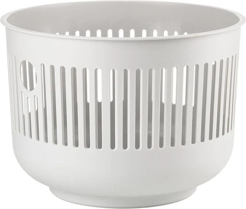 Ume Wasmand - 30 liter - (grijs) - Kunststof - Ronde Wasmand met Hengsel - Kleine Wasbox of Opbergmand de Zone Denmark en Soft Grey – photo du produit