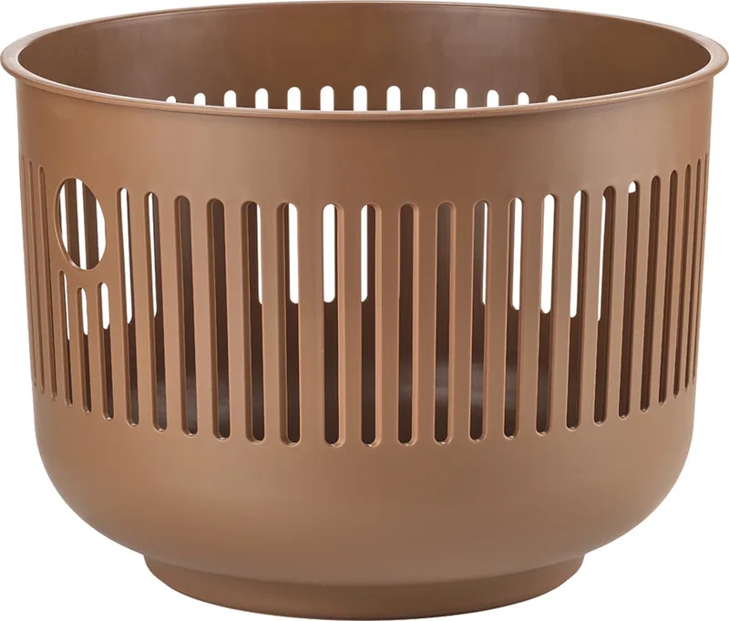 Ume Wasmand - 30 liter - Kunststof - Ronde Wasmand met Hengsel - Kleine Wasbox of Opbergmand van Zone Denmark in Terracotta – productfoto