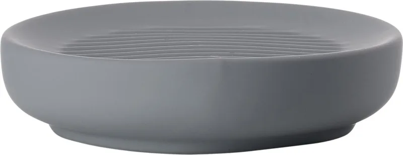 Ume Zeepbakje - Zeepschaaltje keramiek - Toilet & Badkamer Accessoires - Ø 12 cm - Grijs by Zone Denmark in Grey – product photo