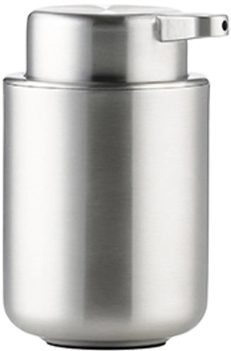 Ume Zeepdispenser - Zeeppompje Vrijstaand - Zeeppomp voor Badkamer, Keuken & Toilet - Toilet & Badkamer Accessoires - 250 ml - 12,8 x 8,3 cm - Chroom van Zone Denmark in Steel – productfoto