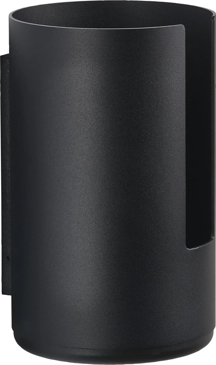 Zone Rim toiletpapier reserve rolhouder wandmodel D13.2cm H21.8cm zwart - wc rolhouder - toiletrolhouder - hangend van Zone Denmark in Black – productfoto